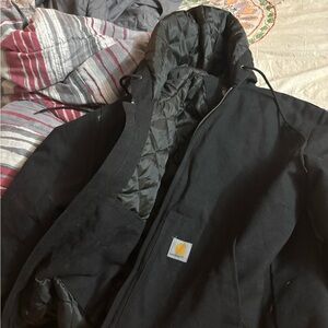 Men's Black Hooded Jacket